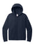 Nike NKFD9890 Womens Club Fleece Full Zip Hooded Sweatshirt Hoodie Midnight Navy Blue Flat Front