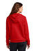 Nike NKFD9890 Womens Club Fleece Full Zip Hooded Sweatshirt Hoodie University Red Model Back