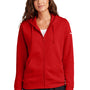 Nike Womens Club Fleece Full Zip Hooded Sweatshirt Hoodie w/ Pockets - University Red - New