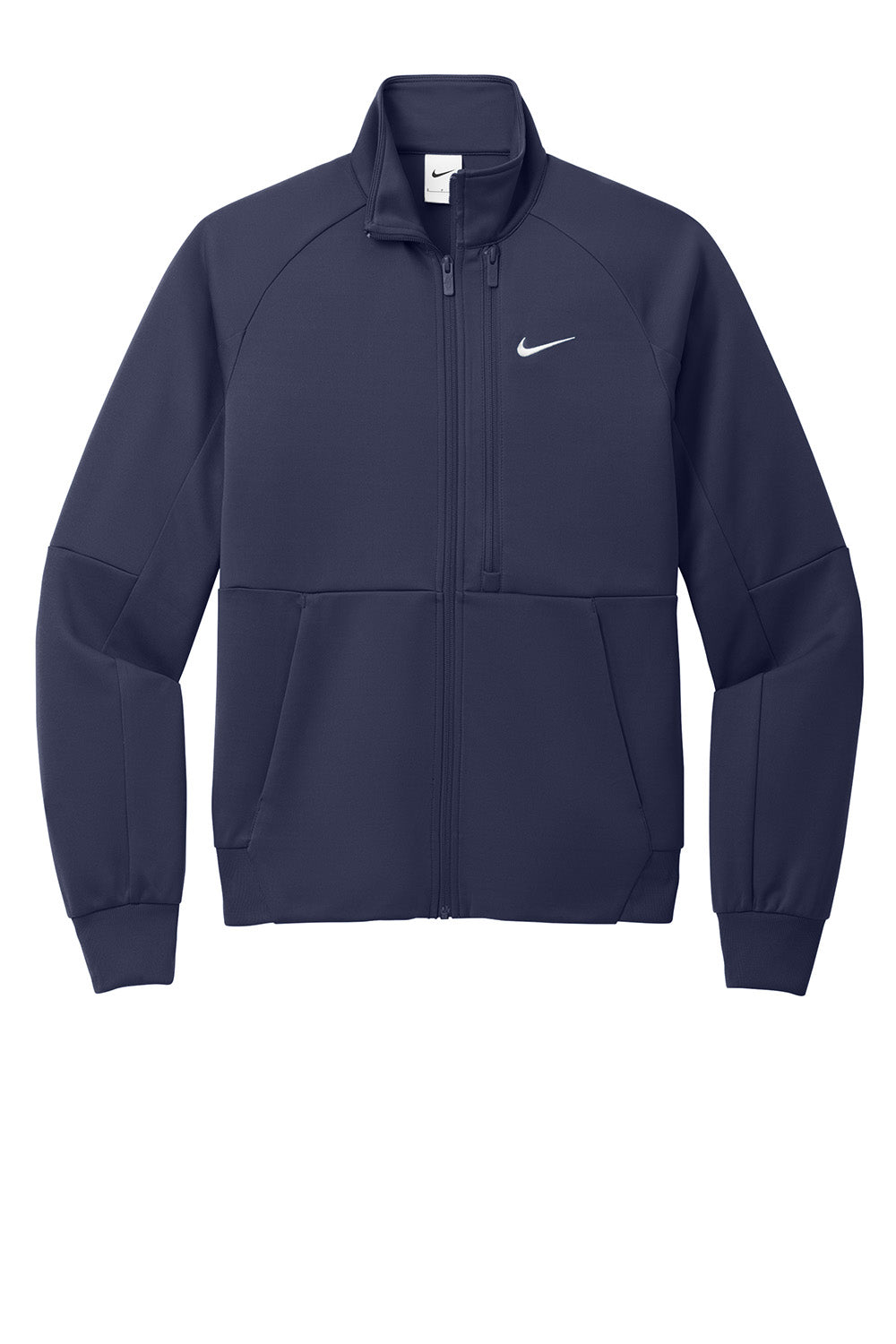 Nike NKFD9891 Mens Full Zip Jacket Midnight Navy Blue Flat Front