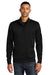 Nike NKFD9892 Mens Dri-Fit 1/4 Zip Sweatshirt Black Model Front