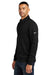 Nike NKFD9892 Mens Dri-Fit 1/4 Zip Sweatshirt Black Model Side