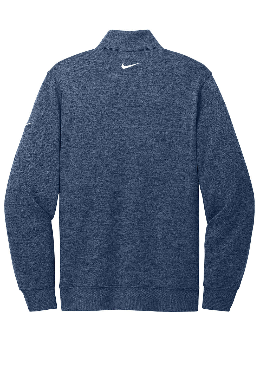 Nike NKFD9892 Mens Dri-Fit 1/4 Zip Sweatshirt Navy Blue Flat Back