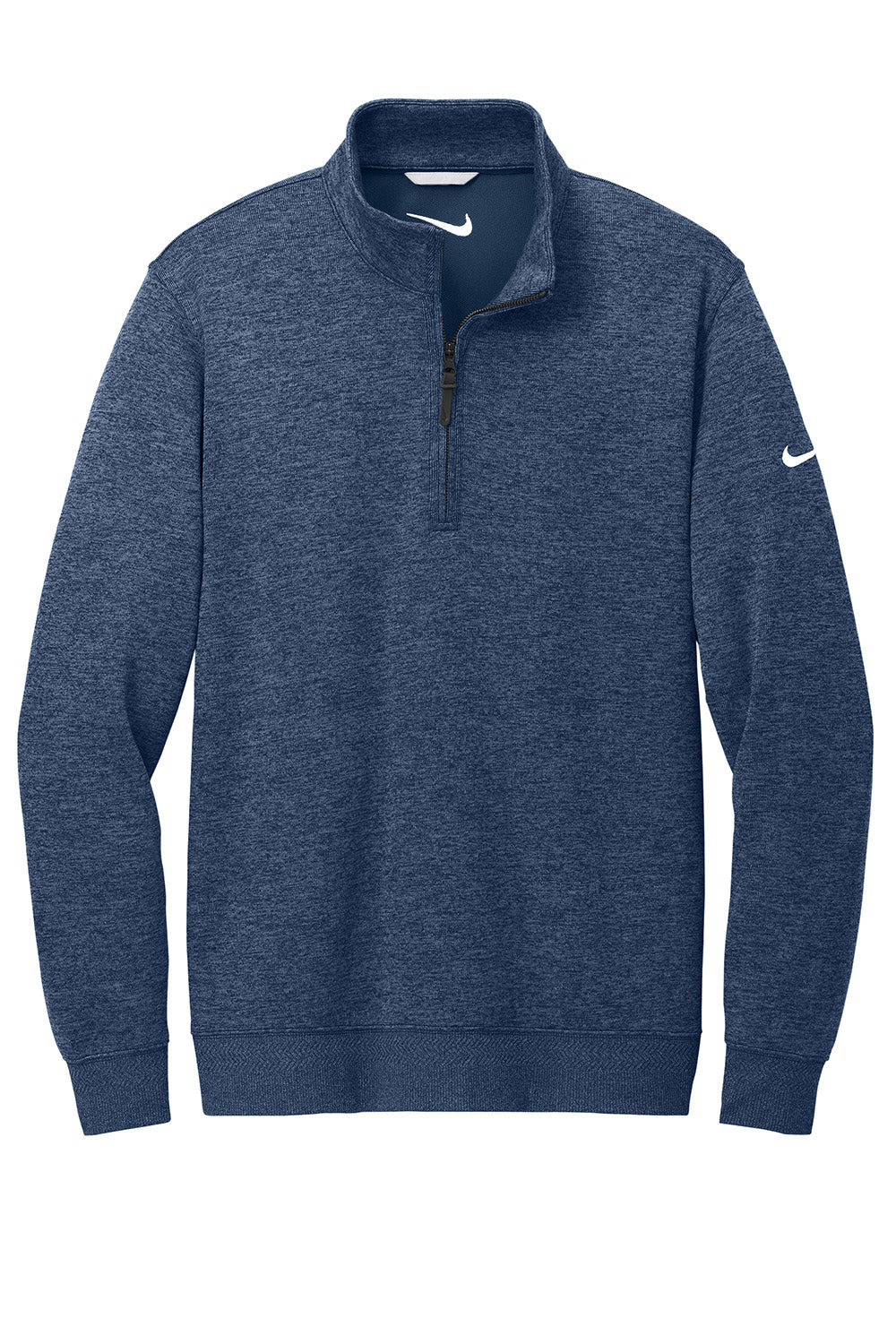 Nike NKFD9892 Mens Dri-Fit 1/4 Zip Sweatshirt Navy Blue Flat Front