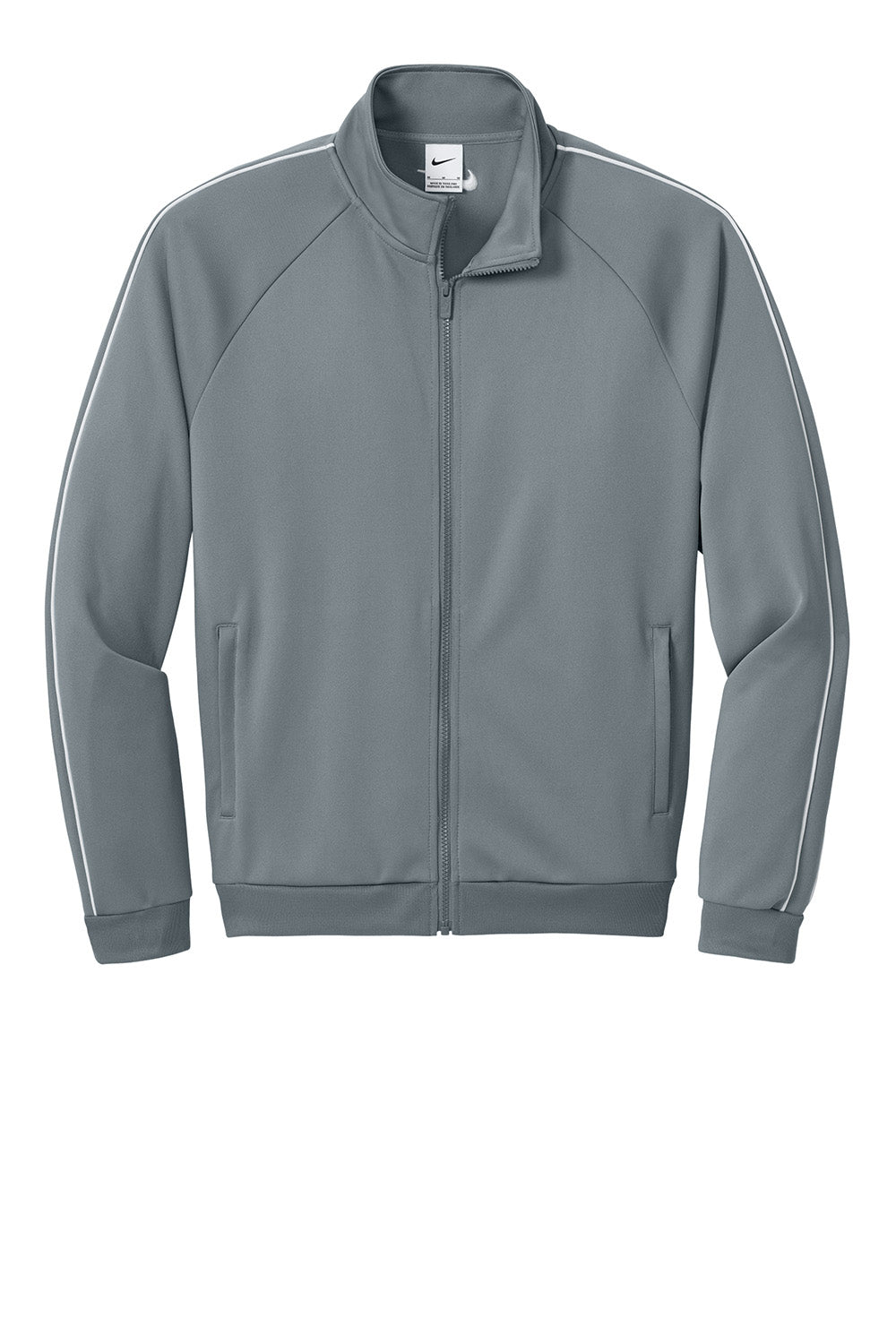 Nike NKFQ4758 Mens Full Zip Track Jacket Cool Grey Flat Front