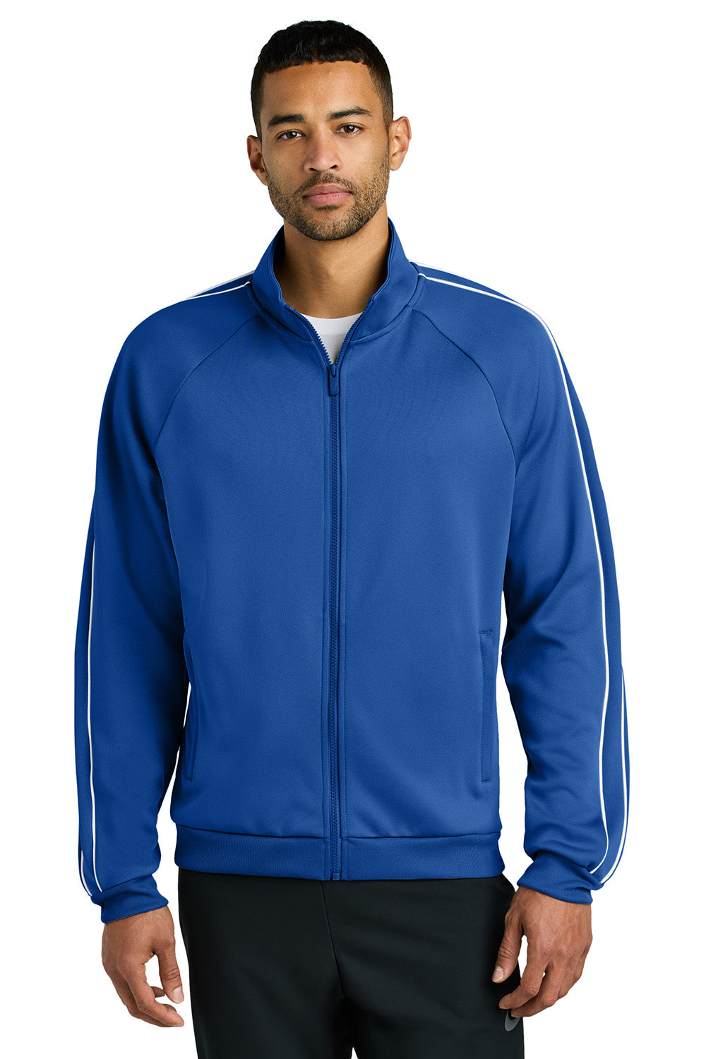 Nike NKFQ4758 Mens Full Zip Track Jacket Game Royal Blue Model Front