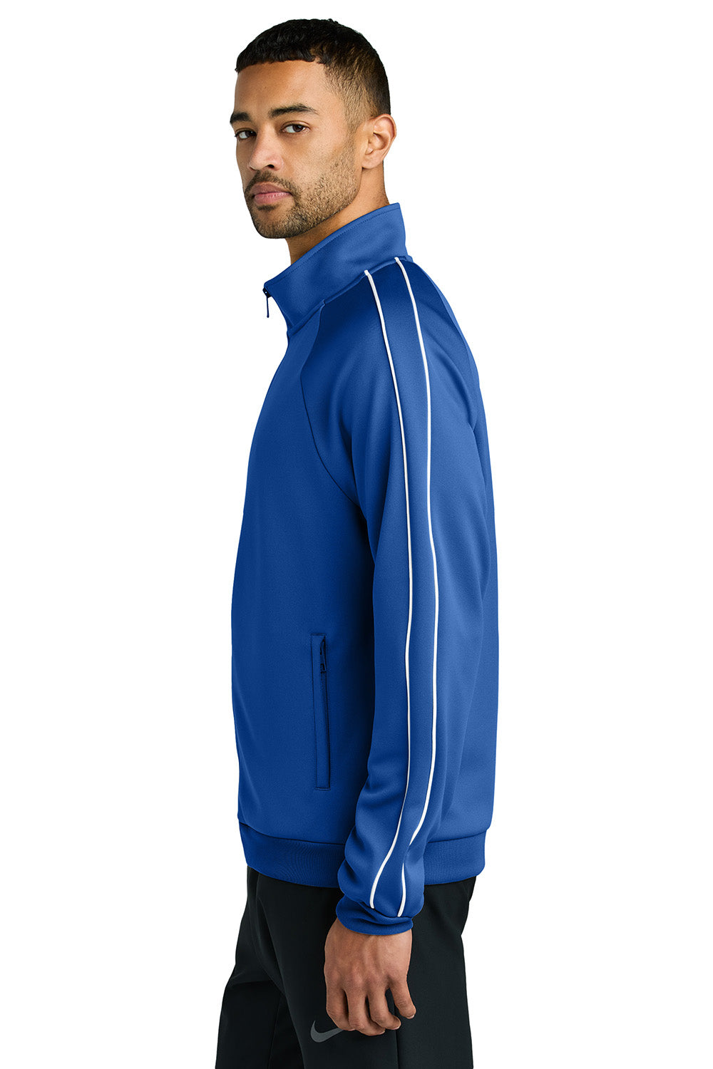 Nike NKFQ4758 Mens Full Zip Track Jacket Game Royal Blue Model Side