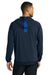 Nike NKFQ4761 Mens Pro Full Zip Hooded Jacket Navy Blue/Game Royal Blue Model Back