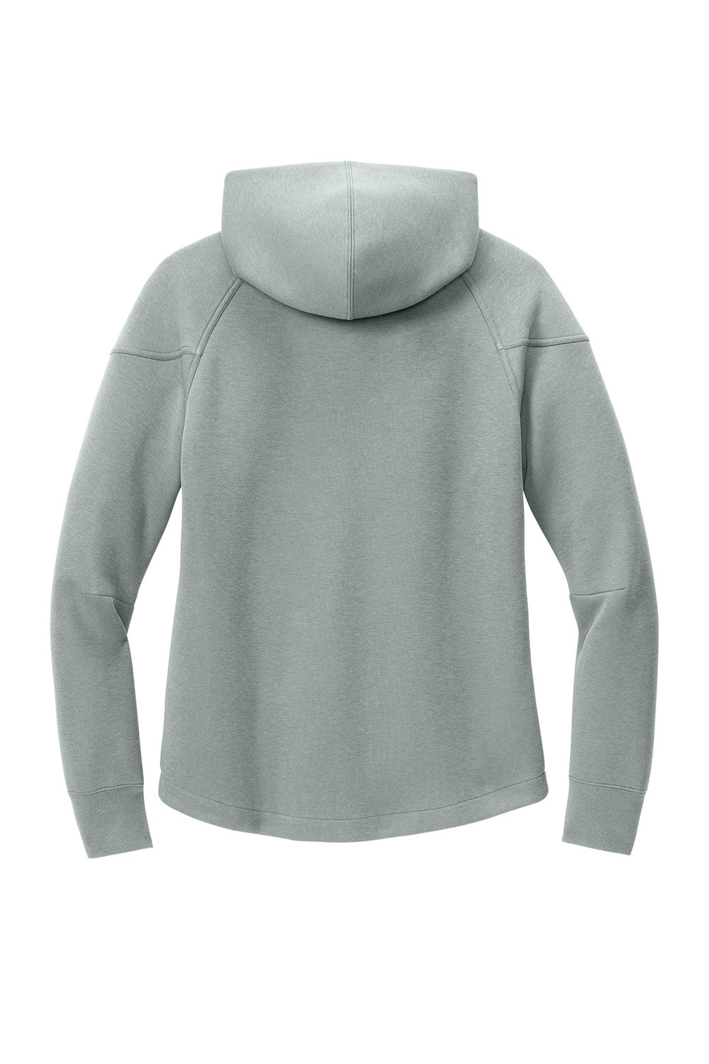 Nike NKFQ4798 Womens Tech Fleece Full Zip Hooded Sweatshirt Hoodie Heather Dark Grey Flat Back