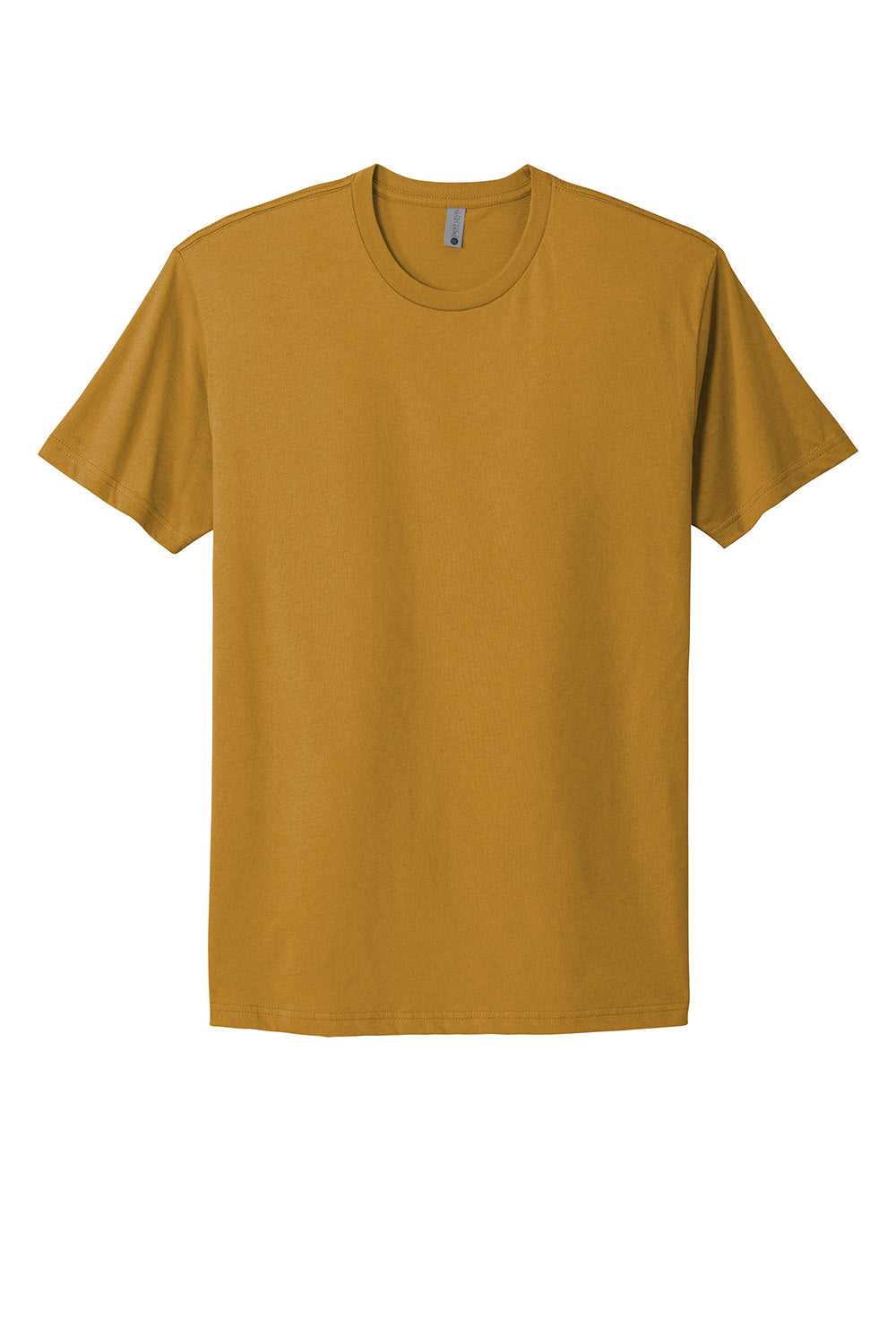 Next Level NL3600/3600 Mens Fine Jersey Short Sleeve Crewneck T-Shirt Antique Gold Flat Front