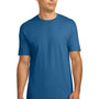 Next Level Mens Fine Jersey Short Sleeve Crewneck T-Shirt - Cool Blue