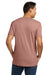 Next Level NL3600/3600 Mens Fine Jersey Short Sleeve Crewneck T-Shirt Desert Pink Model Back