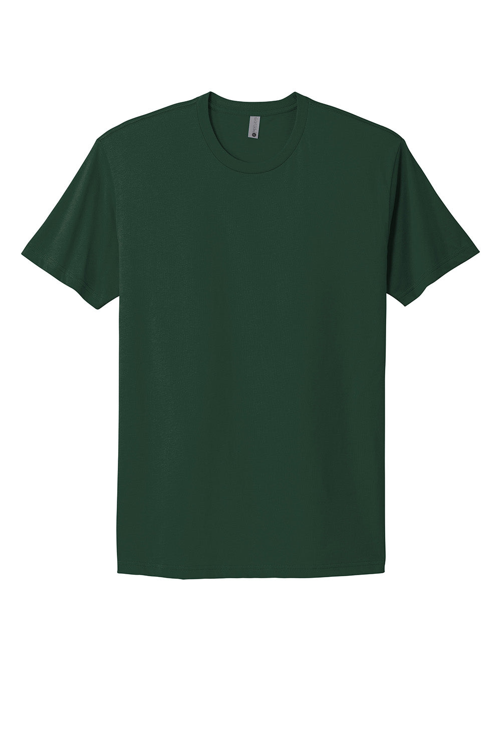 Next Level NL3600/3600 Mens Fine Jersey Short Sleeve Crewneck T-Shirt Forest Green Flat Front