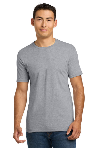 Next Level NL3600/3600 Mens Fine Jersey Short Sleeve Crewneck T-Shirt Heather Grey Model Front