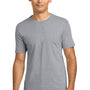 Next Level Mens Fine Jersey Short Sleeve Crewneck T-Shirt - Heather Grey