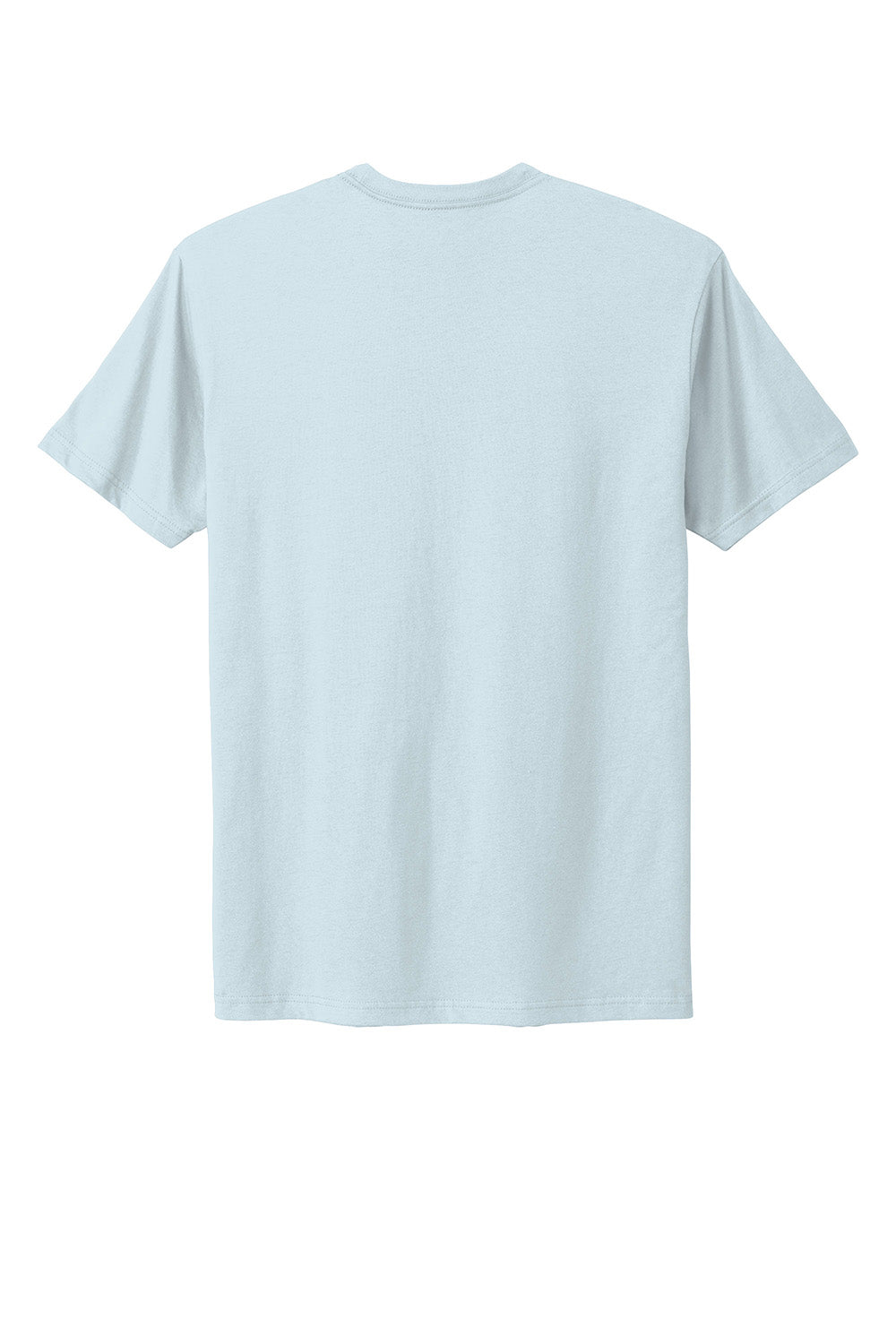 Next Level NL3600/3600 Mens Fine Jersey Short Sleeve Crewneck T-Shirt Light Blue Flat Back