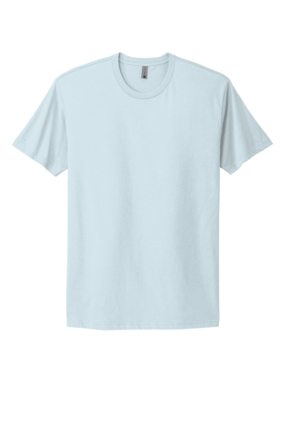 Next Level NL3600/3600 Mens Fine Jersey Short Sleeve Crewneck T-Shirt Light Blue Flat Front