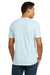 Next Level NL3600/3600 Mens Fine Jersey Short Sleeve Crewneck T-Shirt Light Blue Model Back