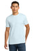 Next Level NL3600/3600 Mens Fine Jersey Short Sleeve Crewneck T-Shirt Light Blue Model Front