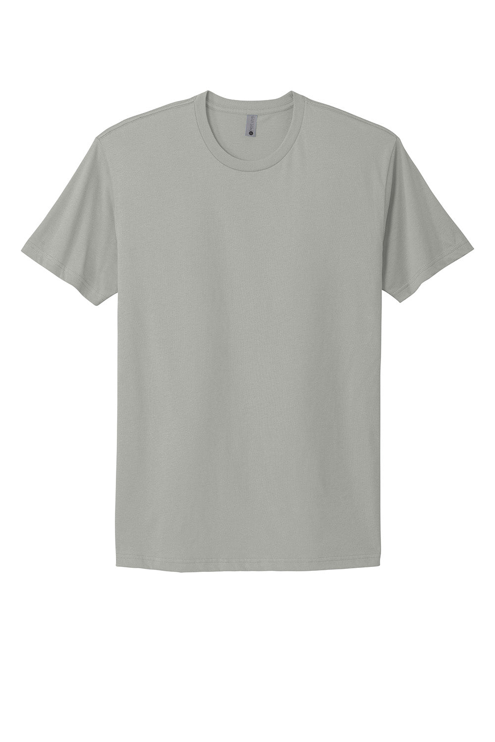 Next Level NL3600/3600 Mens Fine Jersey Short Sleeve Crewneck T-Shirt Light Grey Flat Front