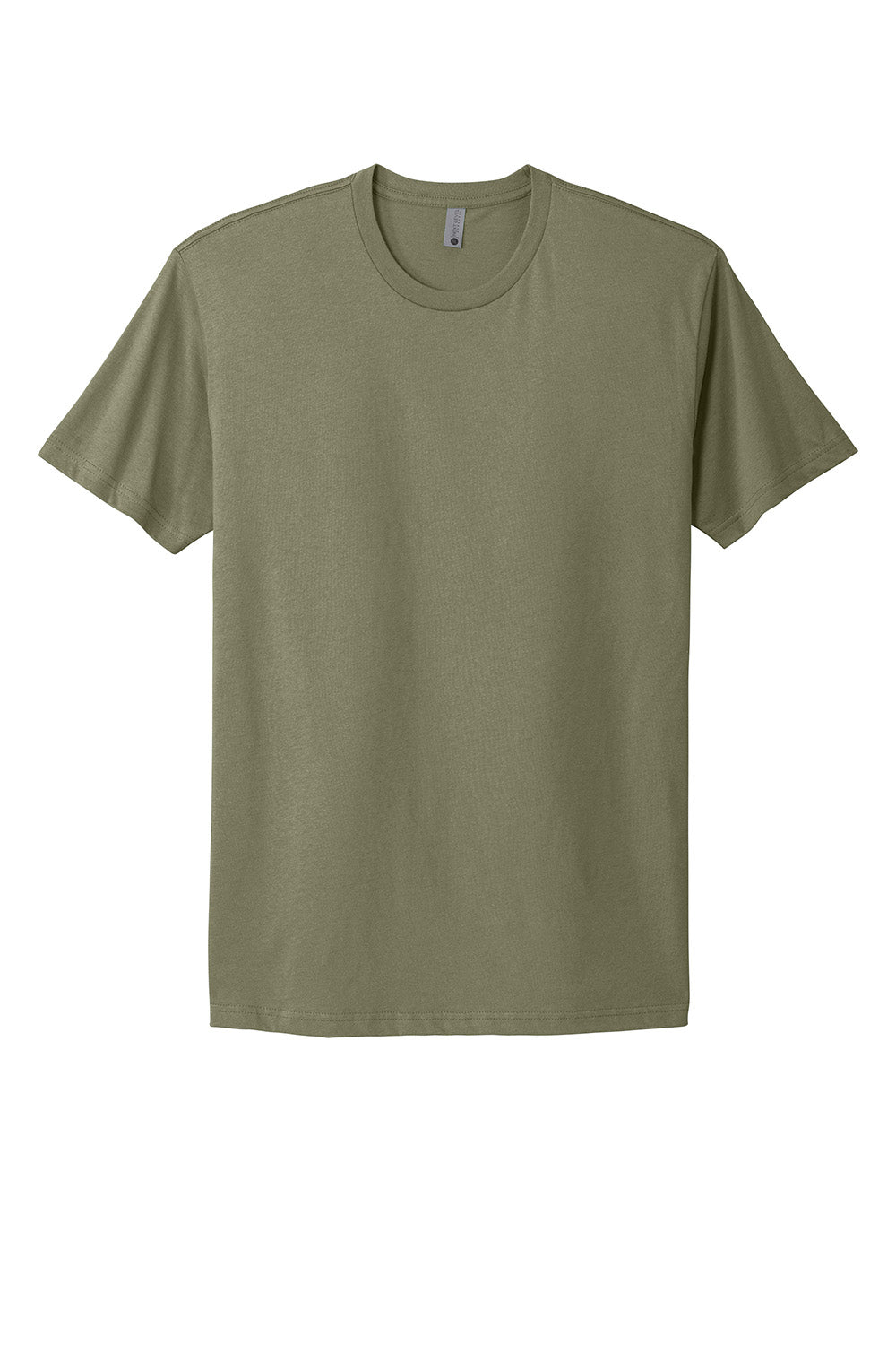 Next Level NL3600/3600 Mens Fine Jersey Short Sleeve Crewneck T-Shirt Light Olive Green Flat Front