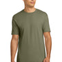 Next Level Mens Fine Jersey Short Sleeve Crewneck T-Shirt - Light Olive Green