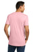 Next Level NL3600/3600 Mens Fine Jersey Short Sleeve Crewneck T-Shirt Light Pink Model Back