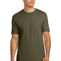 Next Level Mens Fine Jersey Short Sleeve Crewneck T-Shirt - Military Green