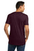 Next Level NL3600/3600 Mens Fine Jersey Short Sleeve Crewneck T-Shirt Oxblood Model Back