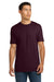 Next Level NL3600/3600 Mens Fine Jersey Short Sleeve Crewneck T-Shirt Oxblood Model Front