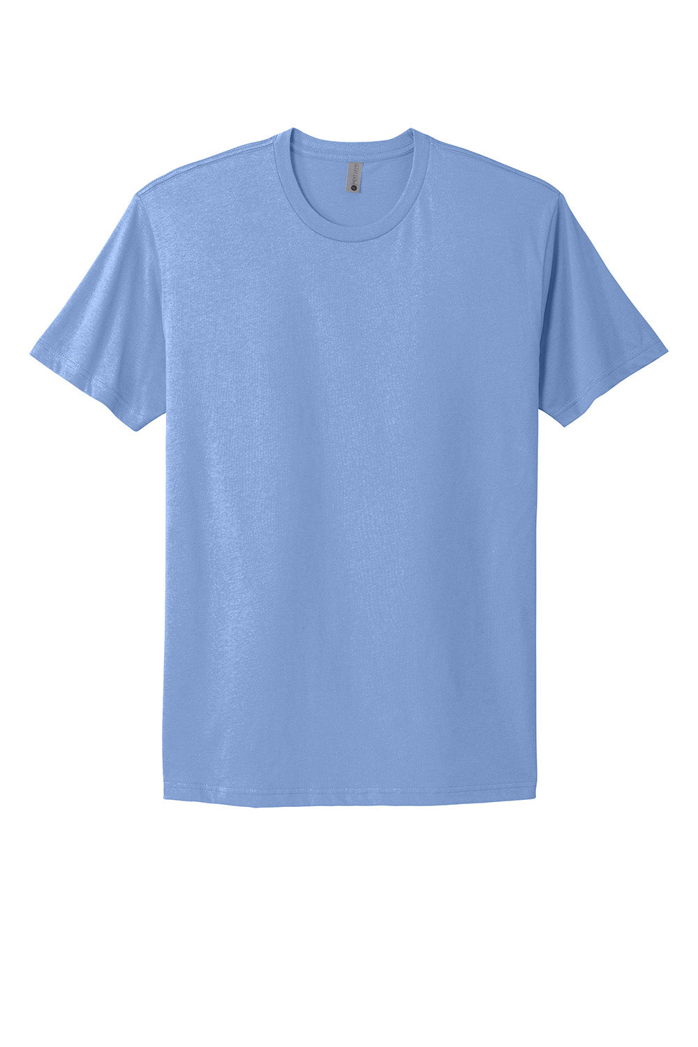 Next Level NL3600/3600 Mens Fine Jersey Short Sleeve Crewneck T-Shirt Peri Blue Flat Front