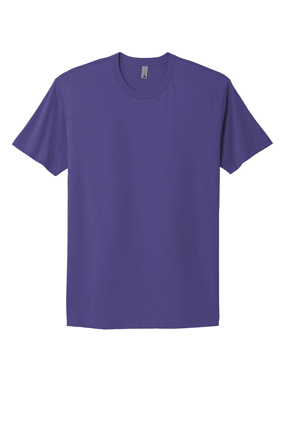 Next Level NL3600/3600 Mens Fine Jersey Short Sleeve Crewneck T-Shirt Purple Rush Flat Front