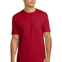 Next Level Mens Fine Jersey Short Sleeve Crewneck T-Shirt - Red