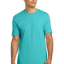 Next Level Mens Fine Jersey Short Sleeve Crewneck T-Shirt - Tahiti Blue