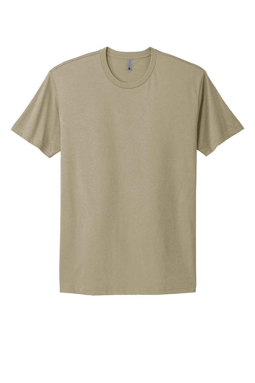 Next Level NL3600/3600 Mens Fine Jersey Short Sleeve Crewneck T-Shirt Tan Flat Front