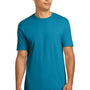 Next Level Mens Fine Jersey Short Sleeve Crewneck T-Shirt - Turquoise Blue