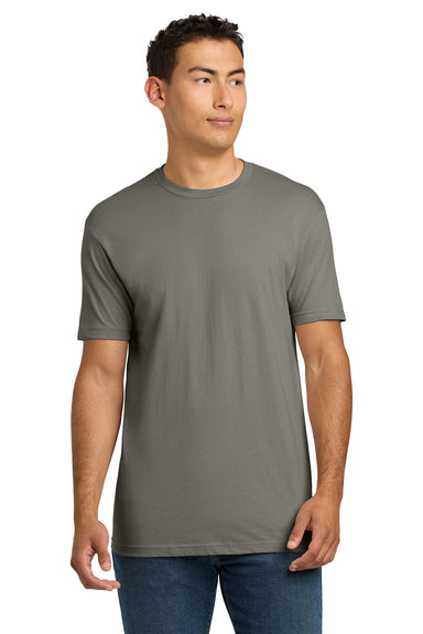 Next Level NL3600/3600 Mens Fine Jersey Short Sleeve Crewneck T-Shirt Warm Grey Model Front