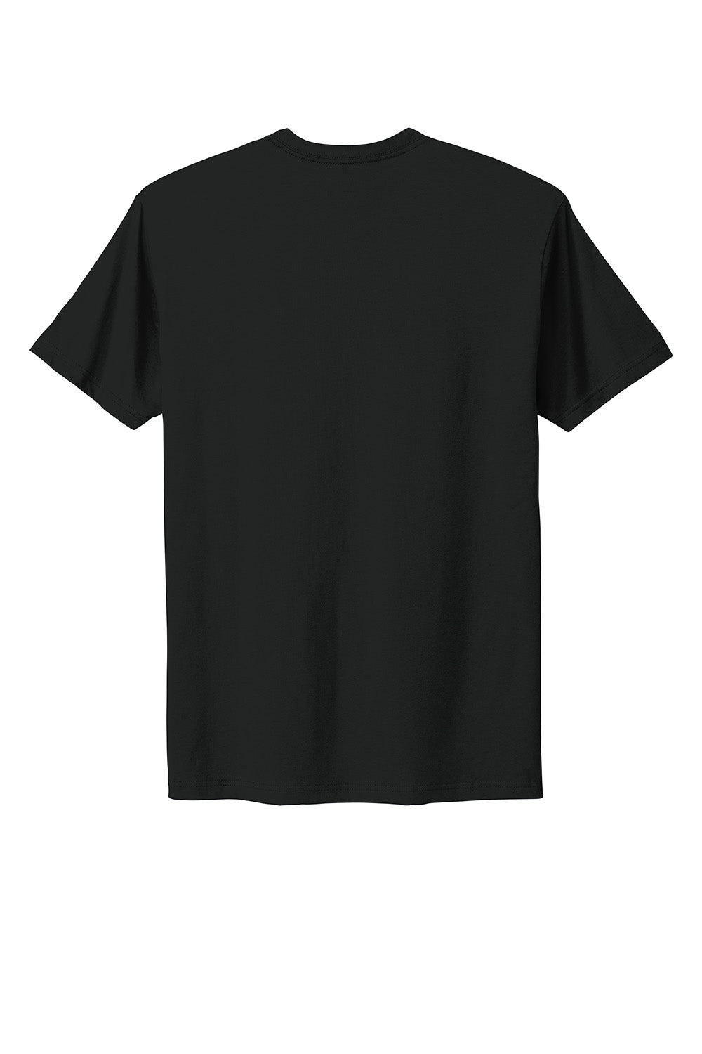 Next Level NL3600/3600 Mens Fine Jersey Short Sleeve Crewneck T-Shirt Black Flat Back