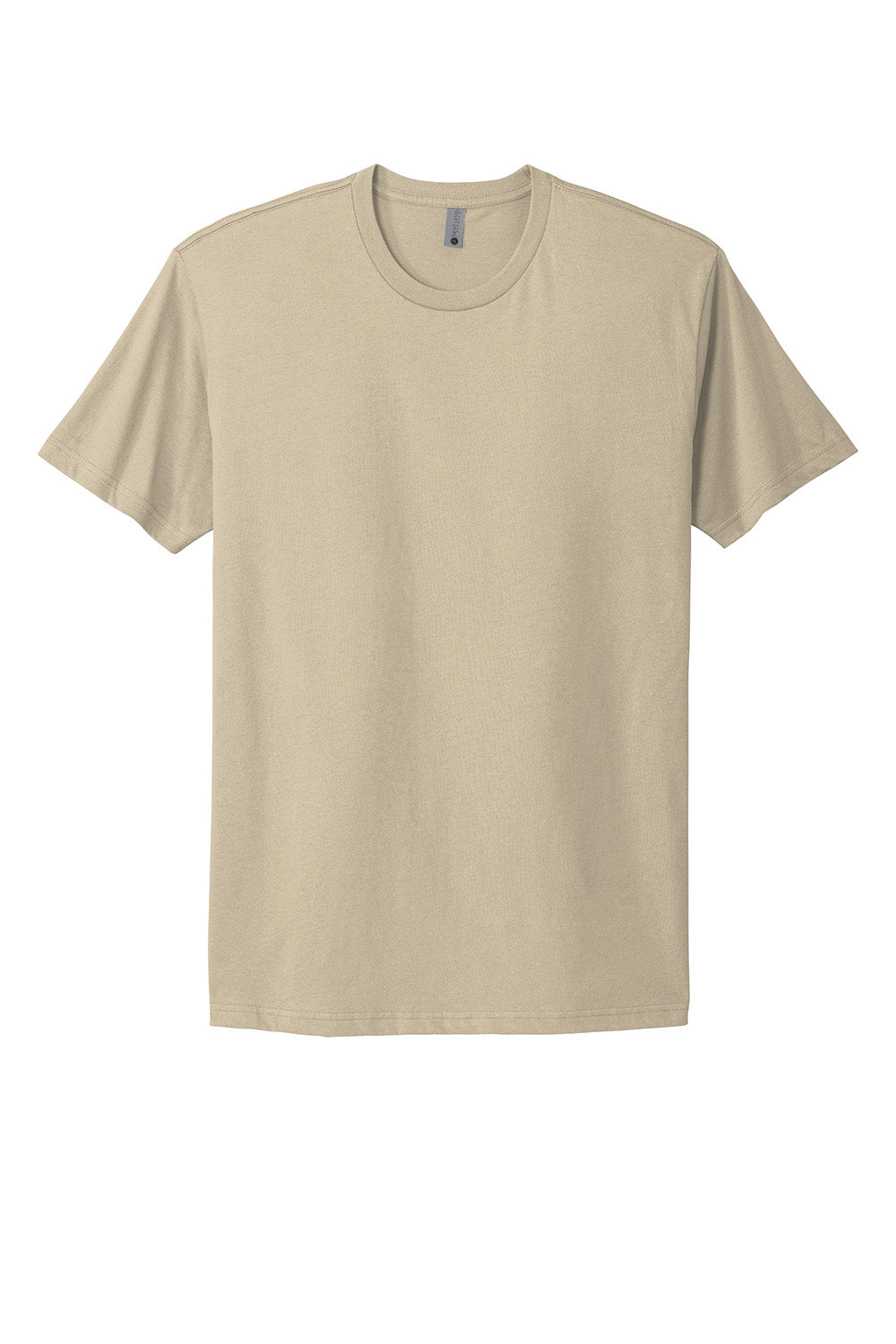 Next Level NL3600/3600 Mens Fine Jersey Short Sleeve Crewneck T-Shirt Cream Flat Front