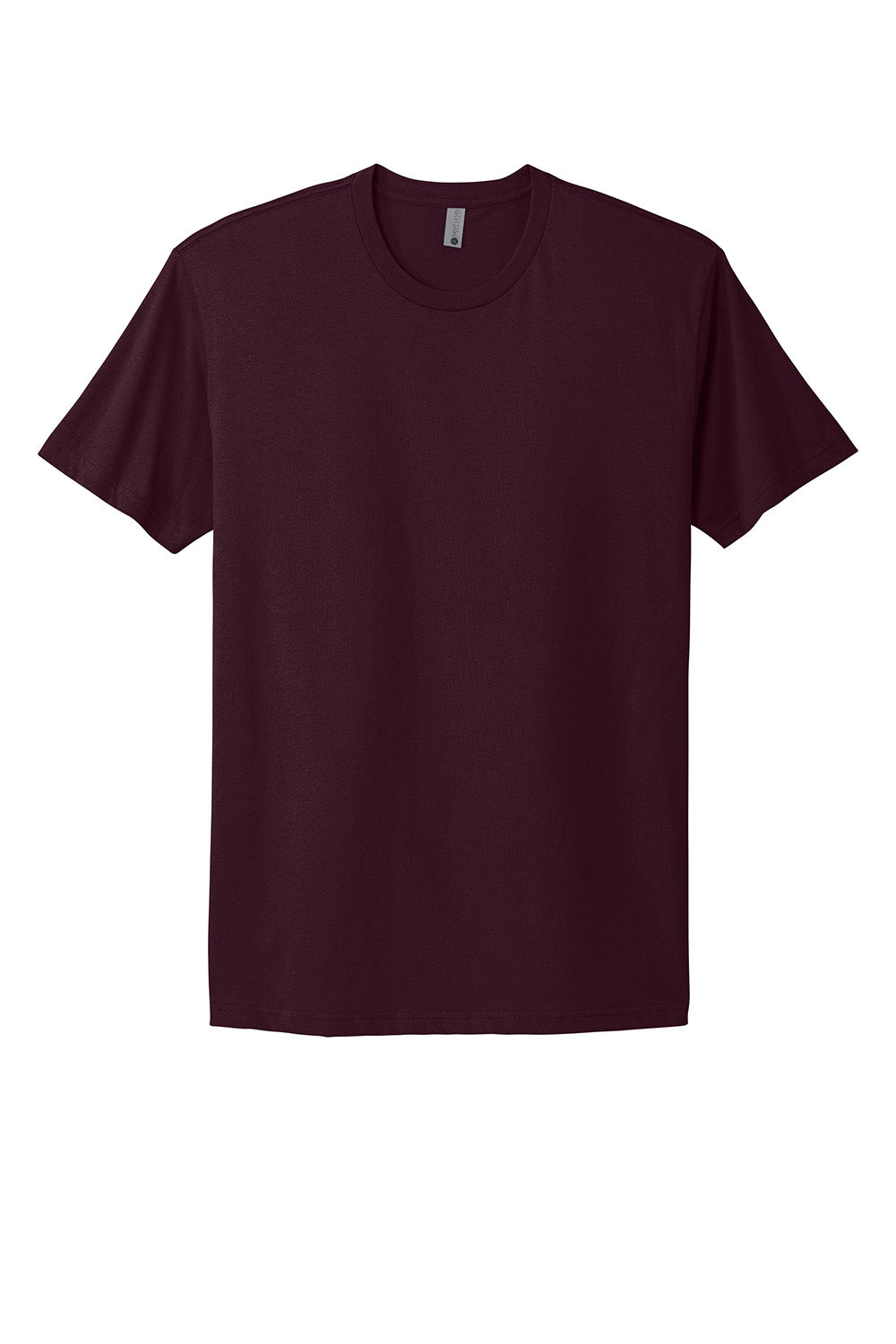 Next Level NL3600/3600 Mens Fine Jersey Short Sleeve Crewneck T-Shirt Oxblood Flat Front