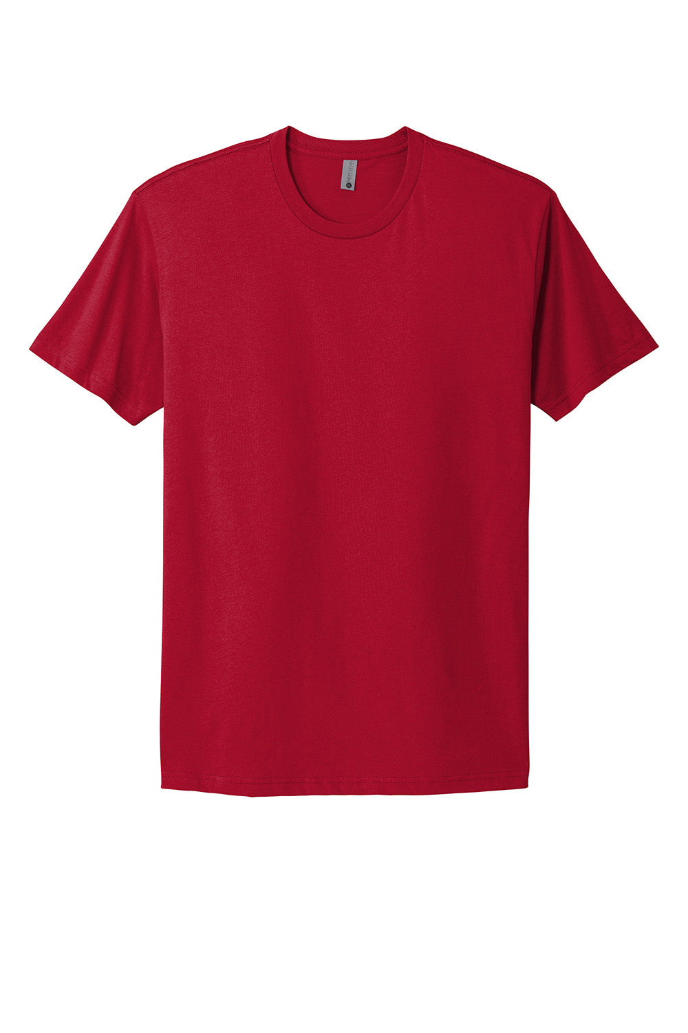 Next Level NL3600/3600 Mens Fine Jersey Short Sleeve Crewneck T-Shirt Red Flat Front