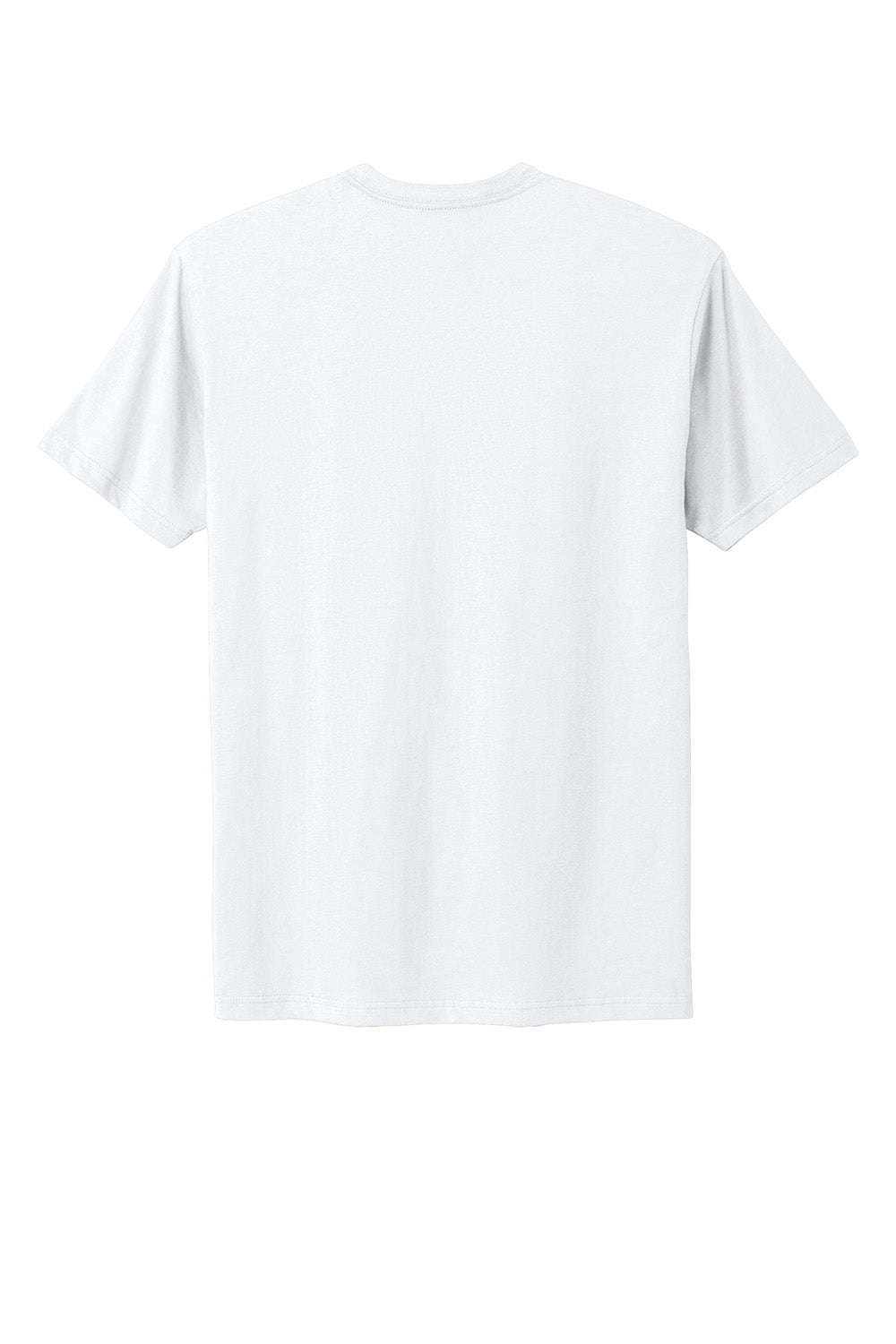 Next Level NL3600/3600 Mens Fine Jersey Short Sleeve Crewneck T-Shirt White Flat Back