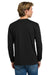 Next Level NL3601/N3601/3601 Mens Fine Jersey Long Sleeve Crewneck T-Shirt Black Model Back