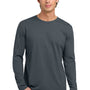 Next Level Mens Fine Jersey Long Sleeve Crewneck T-Shirt - Indigo Blue