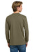 Next Level NL3601/N3601/3601 Mens Fine Jersey Long Sleeve Crewneck T-Shirt Military Green Model Back