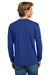 Next Level NL3601/N3601/3601 Mens Fine Jersey Long Sleeve Crewneck T-Shirt Royal Blue Model Back