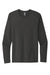 Next Level NL3601/N3601/3601 Mens Fine Jersey Long Sleeve Crewneck T-Shirt Heavy Metal Grey Flat Front