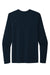 Next Level NL3601/N3601/3601 Mens Fine Jersey Long Sleeve Crewneck T-Shirt Midnight Navy Blue Flat Back