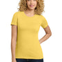 Next Level Womens Boyfriend Fine Jersey Short Sleeve Crewneck T-Shirt - Banana Cream Yellow