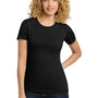 Next Level Womens Boyfriend Fine Jersey Short Sleeve Crewneck T-Shirt - Black